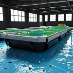 Circular Economy Hub: From Waste to Wonders**
A futuristic floating city's centralized circular economy hub. Automated robotic arms precisely sort various waste streams (organic, plastic, metal) on sleek, clean lines. In the foreground, recycled plastic granules are being fed into a large-scale 3D printer, extruding complex building panels. Nearby, architectural elements made from these repurposed materials are visible, showcasing innovative and aesthetically pleasing designs. The atmosphere is clean, efficient, and technologically advanced, with a focus on waste transformation into valuable resources.

**