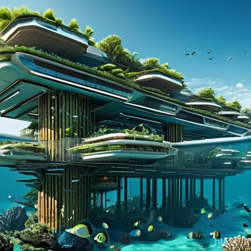 플로팅 도시의 재난 대비 및 복구 계획 - **Prompt 1: Engineering Marvels of a Floating City**
    "A photorealistic, wide-angle shot of the f...