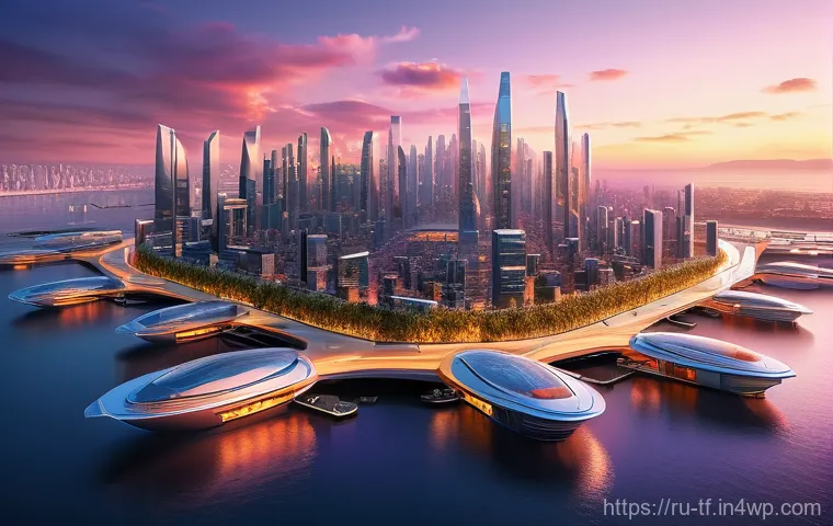 플로팅 도시의 재난 대비 및 복구 계획 - **Prompt 2: Vibrant Life in a Self-Sufficient Floating Community**
    "An uplifting and vibrant med...